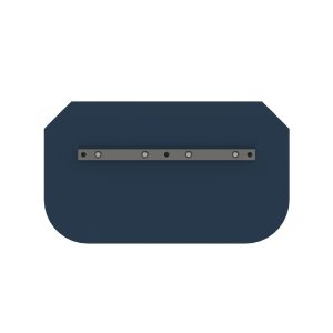 Blue combination steel blade