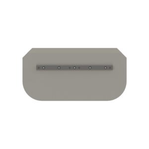 Combination trowel blade with holes