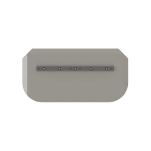 Combination steel blade with angle