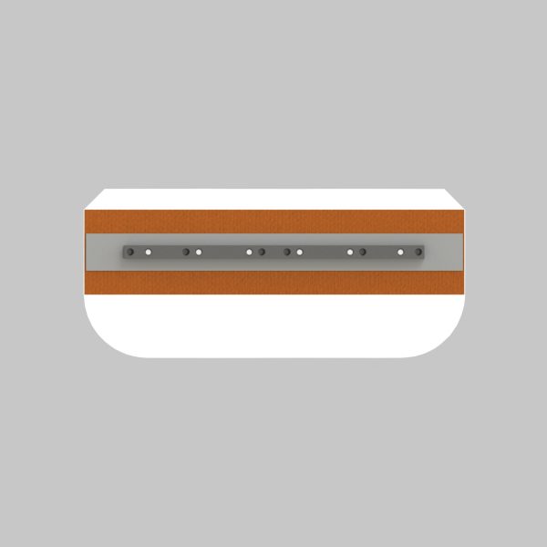 Plastic combo trowel blade