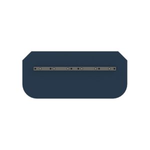 Combination blue steel trowel blade
