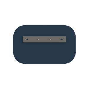 Blue reversible combo rounded steel blade for Boren machine