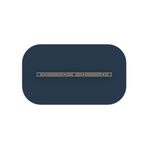Blue reversible combo rounded steel blade