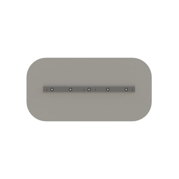 Reversible combo and rounded steel trowel blade