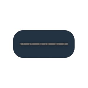 Blue Reversible combo/rounded steel blade