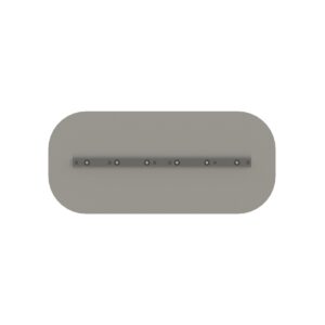Reversible combo and rounded steel blade