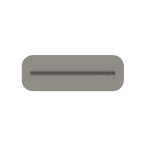 Reversible combo and rounded steel blade