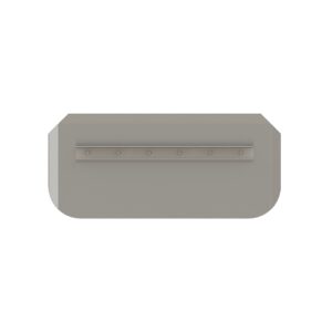 Quick connect combination trowel blade with angle