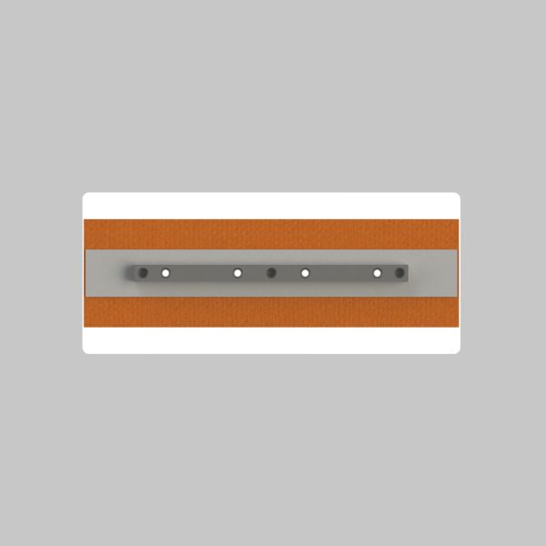 Plastic finish trowel blade
