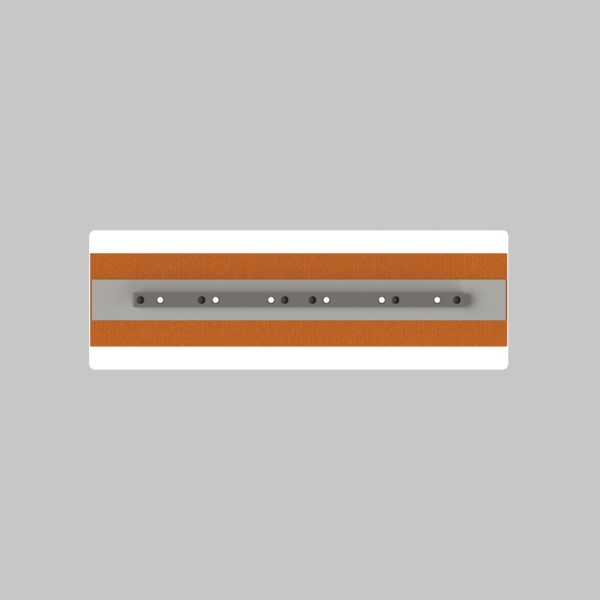 Plastic finish trowel blade