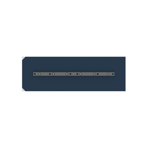 Blue Finish Steel Trowel Blade