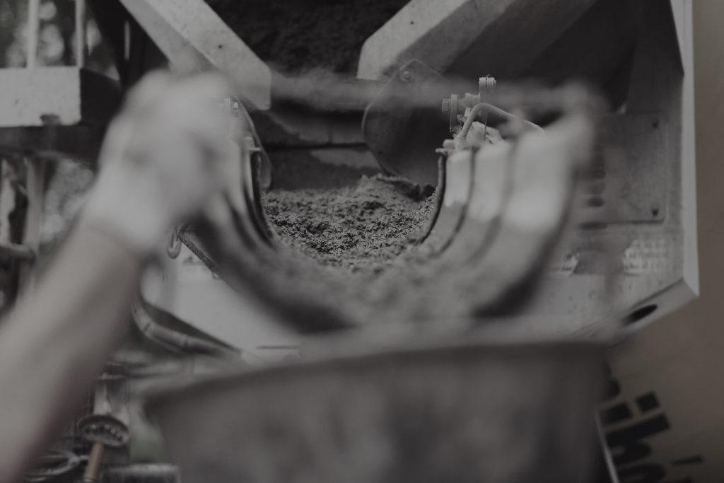 Transferring Concrete from Mixer Truck to Wheelbarrow