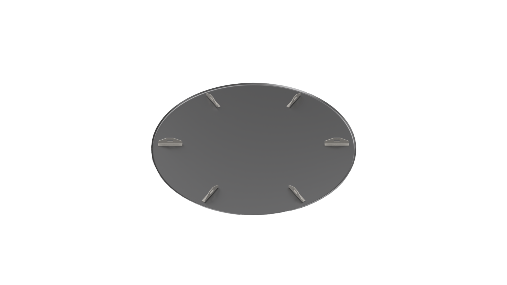 USFP465-6S-PAS UNIVERSAL SUPER FLAT PAN WITH SAFETY BRACKET FOR BIG FOOT PAN SAVER